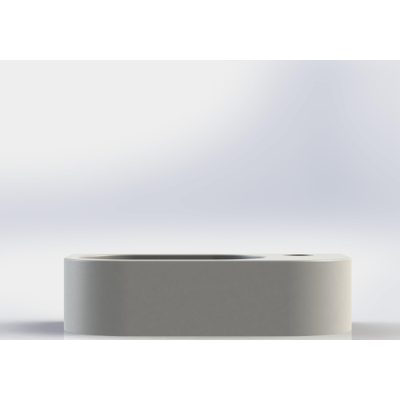 Royal plaza Person lave-mains 40x20x10cm - arrondi - ComforStone - trou de robinet à droite - blanc mat