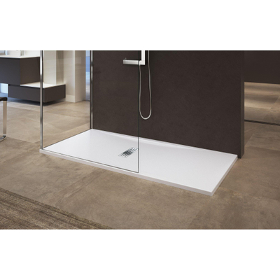 Novellini Ultra flat receveur de douche acrylique rectangulaire 160x80x3.5cm incl. siphon blanc
