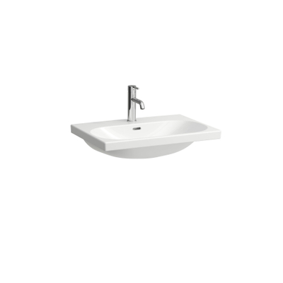Laufen Lua lavabo 65x46x20.7cm 0 trous de robinet sans traitement anticalcaire Céramique Blanc