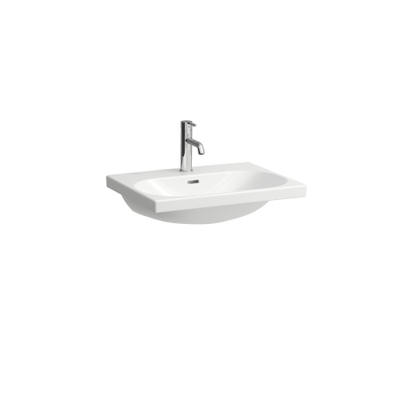Laufen Lua lavabo 60x46x20,7cm 0 trous de robinet dessous meulé sans traitement anticalcaire Céramique Blanc