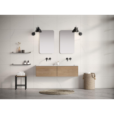 LoooX Mirror collection spiegel – 80x50 cm – Zwart mat