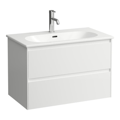 Laufen lani pack lavabo slim w/vanity 80cm 2 tiroirs blanc mat