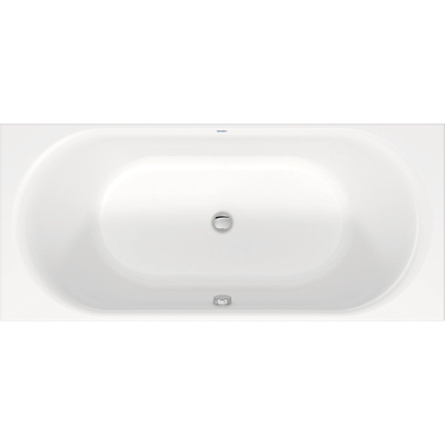 Duravit D-neo Kunststof - inbouw duobad acryl rechthoekig - 180x80x48.5cm - zonder poten - glans wit