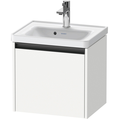 Duravit Ketho.2 Wastafelonderbouwkast - met 1 lade - 48.4x37.5x44cm - met greep antraciet - wit mat