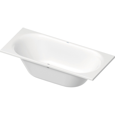 Duravit D-neo Kunststof - inbouw duobad acryl rechthoekig - 180x80x48.5cm - zonder poten - glans wit