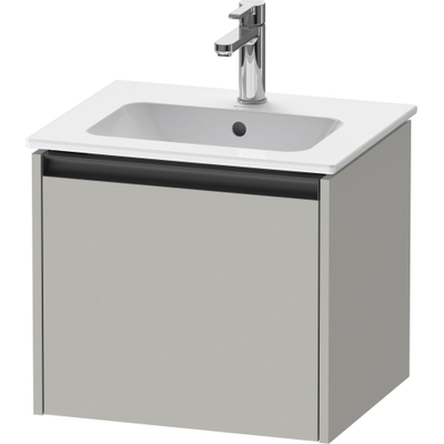 Duravit Ketho.2 wastafelonderkast 51x42x44cm geschikt voor 1 waskom Spaanplaat Betongrijs Mat