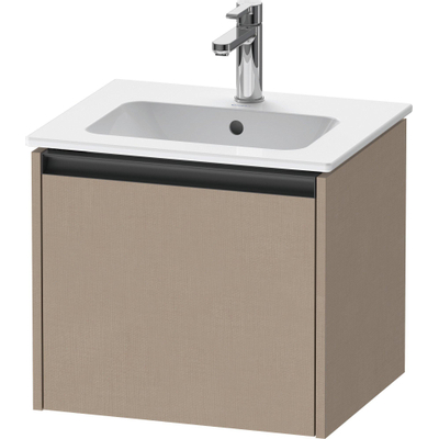 Duravit Ketho.2 meuble sous-lavabo 51x42x44cm adapté pour 1 vasque Panneau de particules Lin Lin Mat