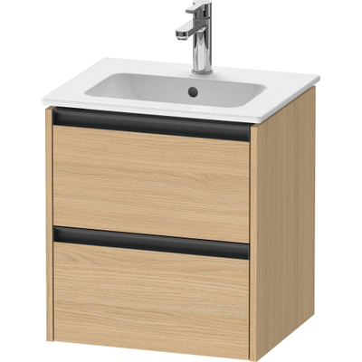 Duravit Ketho.2 meuble sous-lavabo 51x42x54,9cm adapté pour 1 vasque Panneau de particules Chêne naturel Mat