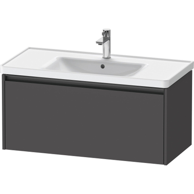 Duravit ketho 2 meuble sous lavabo avec 1 tiroir 98.4x45.5x44cm avec poignée anthracite graphite mat