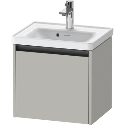 Duravit Ketho.2 Wastafelonderbouwkast - met 1 lade - 48.4x37.5x44cm - met greep antraciet - betongrijs mat