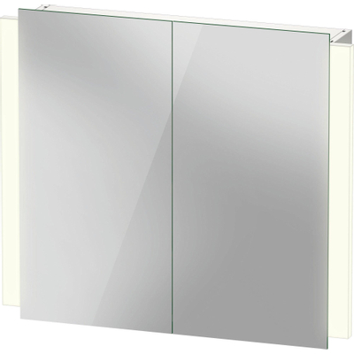 Duravit Ketho.2 Spiegelkast - met 2 deuren - met led verlichting - 80x70x15.7cm - met sensorschakelaar - wit