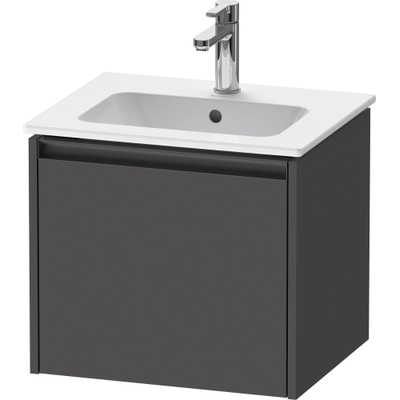 Duravit ketho.2 meuble sous-vasque 51x42x44cm pour 1 vasque aggloméré graphite mat