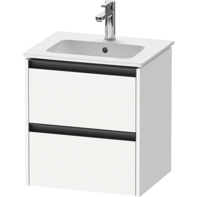 Duravit Ketho.2 Wastafelonderkast - 51x42x54.9cm geschikt - voor 1 waskom - spaanplaat - wit mat