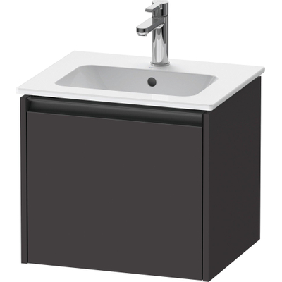 Duravit Ketho.2 wastafelonderkast 51x42x44cm geschikt voor 1 waskom Spaanplaat Grafiet Mat