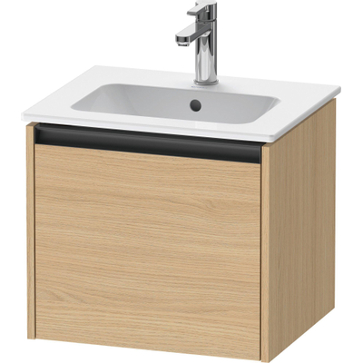 Duravit Ketho.2 Wastafelonderkast - 51x42x44cm geschikt - voor 1 waskom - spaanplaat - natuur eiken mat