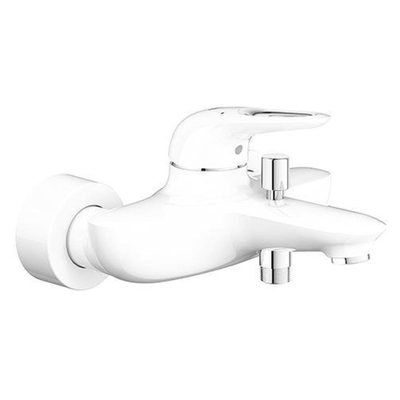 GROHE Eurostyle New Robinet de bain avec inverseur et connexions blanc