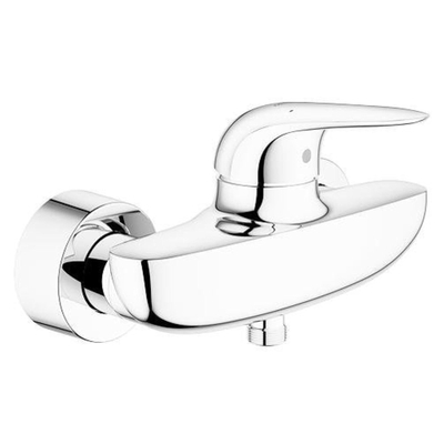 Grohe Eurostyle New Douchekraan - zonder omstel - met koppelingen - met gesloten greep - chroom