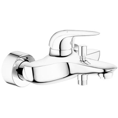 Grohe Eurostyle New Badkraan - met omstel - met koppelingen - met gesloten greep - chroom