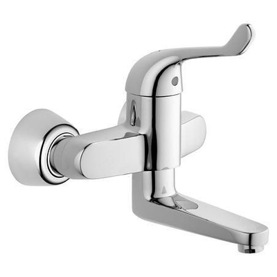 Grohe EuroPro Veiligheidswandkraan - met koppelingen - chroom