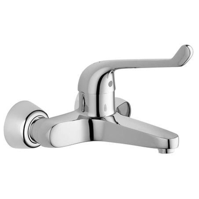 GROHE EuroPro robinet mural de sécurité avec raccords chromé