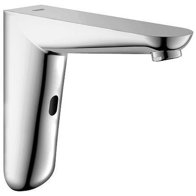 GROHE EuroPro Cosmopolitan E robinet mural économique en eau sans mélange avec batterie LongLife 6V chrome