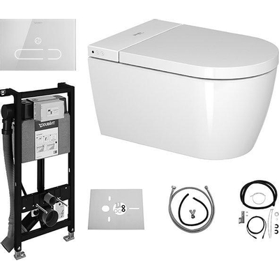 Duravit Sensowash pack WC-douche avec réservoir encastré/plaque de commande blanc