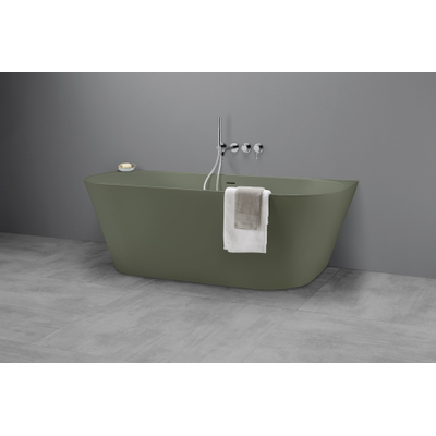 Baignoire Royal plaza Violeta demi-îlot 170x73cm mat vert
