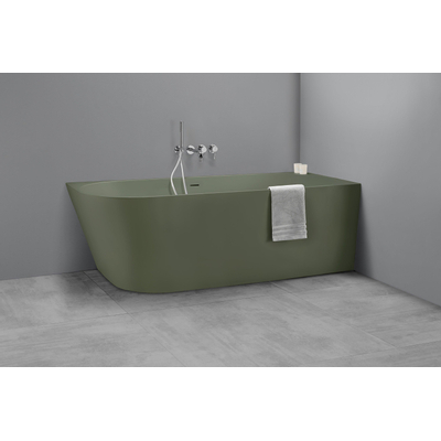 Baignoire Royal plaza Violeta demi-îlot 170x73cm droite mat vert