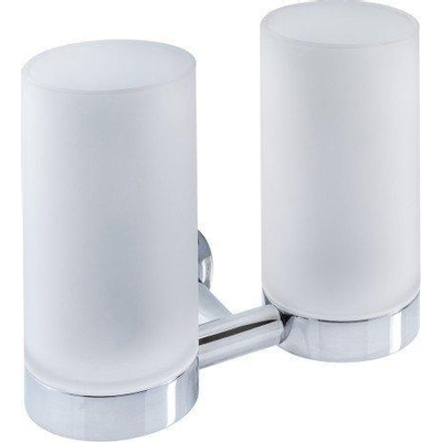 Duravit Starck T Porte-brosse à dents - double - verre poli - Chrome