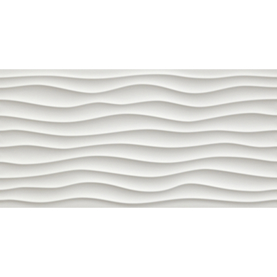 Atlas concorde 3d wall decortegel dune 40x80cm doos a 4 stuks white
