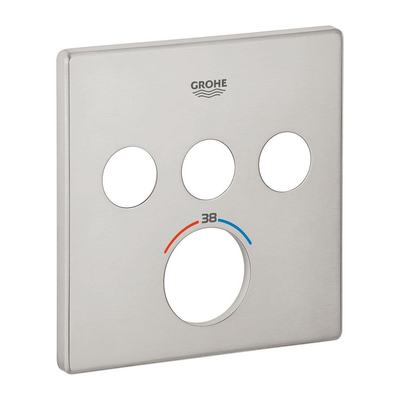 GROHE rosace - pour SmartControl encastré - supersteel (inox)