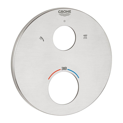 GROHE rosace - supersteel (inox)