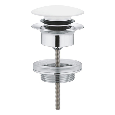 Grohe Afvoergarnituur - push-open - wit