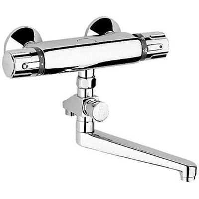 GROHE robinet sanitaire à bec h6.4cm 3/4 pouce avec bec pivotant chrome brillant