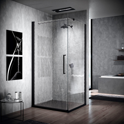 Novellini Young 2.0 porte pour paroi latérale 101-103cm transparent matchroom