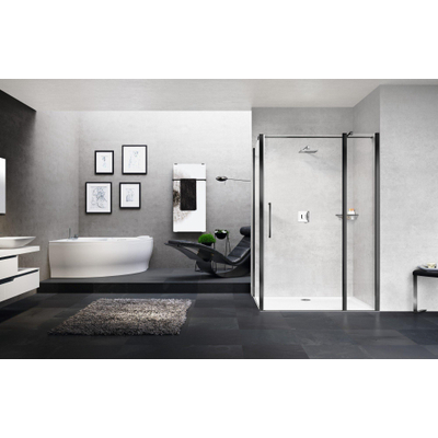 Novellini Young 2.0 Porte de douche - 77-81cm - noir satiné