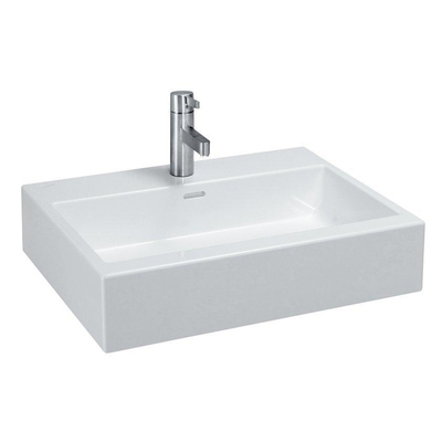 Laufen Living City wastafel 60x46x15.5cm zonder kraangat met overloop keramiek wit