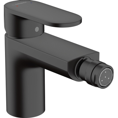 Hansgrohe Vernis Blend 1-gats bidetkraan - met waste - met voorsprong 12.7cm - mat zwart