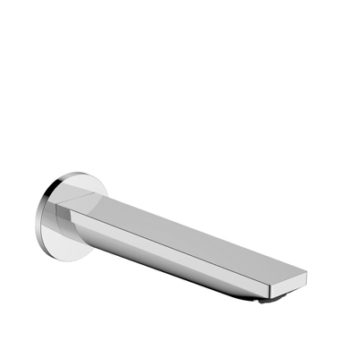 Hansgrohe Rebris e Baduitloop - wandmontage - voorsprong 20cm - hoogglans chroom