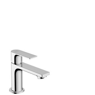 Hansgrohe Rebris e Eengreeps wastafelmengkraan - 80 - coolstart - met PopUp - trekwaste - hoogglans chroom