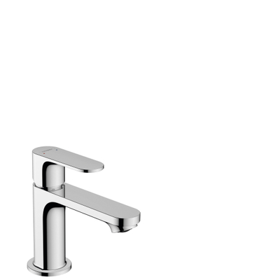 Hansgrohe Rebris s 1 greeps wastafelkraan - 80 PopUp - trekwaste - hoogglans chroom