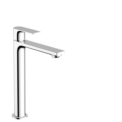 Hansgrohe Rebris E Mitigeur lavabo highriser 1 trou 240 coolstart avec bonde ecosmart+ 4 l/min chrome