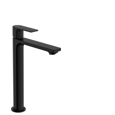 Hansgrohe Rebris e Eengreeps wastafelmengkraan - 240 - coolstart - ecosmart+ - voor waskommen - met PopUp - trekwaste - mat zwart