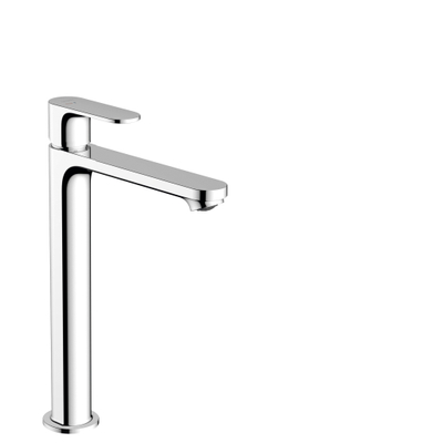 Hansgrohe Rebris s Eengreeps wastafelmengkraan - 240 - coolstart - ecosmart+ - voor waskommen - met PopUp - trekwaste - hoogglans chroom