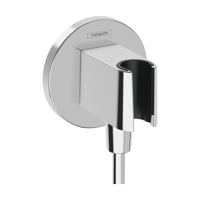 Hansgrohe Fixfit porte-serviette mural avec coude mural et clapet anti-retour chrome