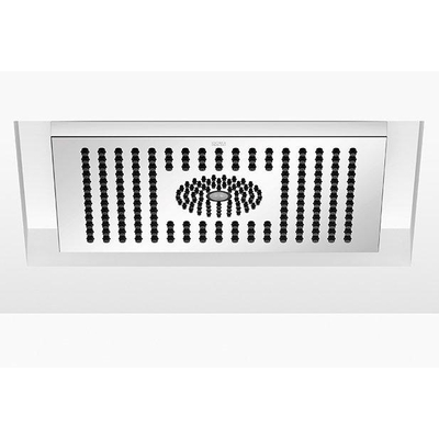 Dornbracht Universeel tête de douche pluie encastrée au plafond avec éclairage 30x24cm avec surface platine polie.