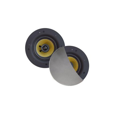 Aquasound Zumba zumba speakerset - 100w (0 - 75" tweeter) - mat chroom - rond 226 mm - diepte 81 mm - randloos - ipx4