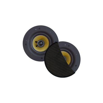 Aquasound Zumba zumba speakerset - 100w (0 - 75" tweeter) - zwart - rond 226 mm - diepte 81 mm - randloos - ipx4