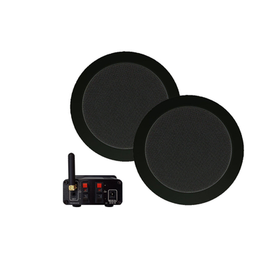 Aquasound Bluetooth Audio bluetooth audiosysteem - (50 watt / bt4.0 / auto-aux) - twist speakerset (zwart) - 230v/12v