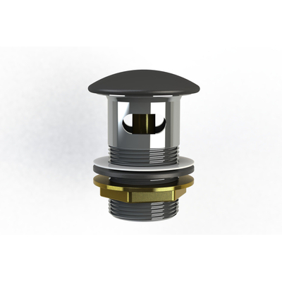 Arcqua Arcqua Bonde clic-clac - adaptée pour baignoire - 1 1/2 - trop-plein - noir mat